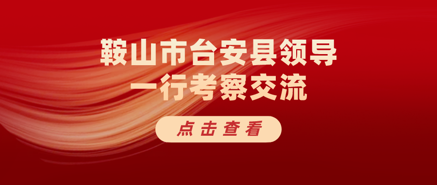 以材為基，多元發展｜鞍山市臺安縣領導一行考察交流